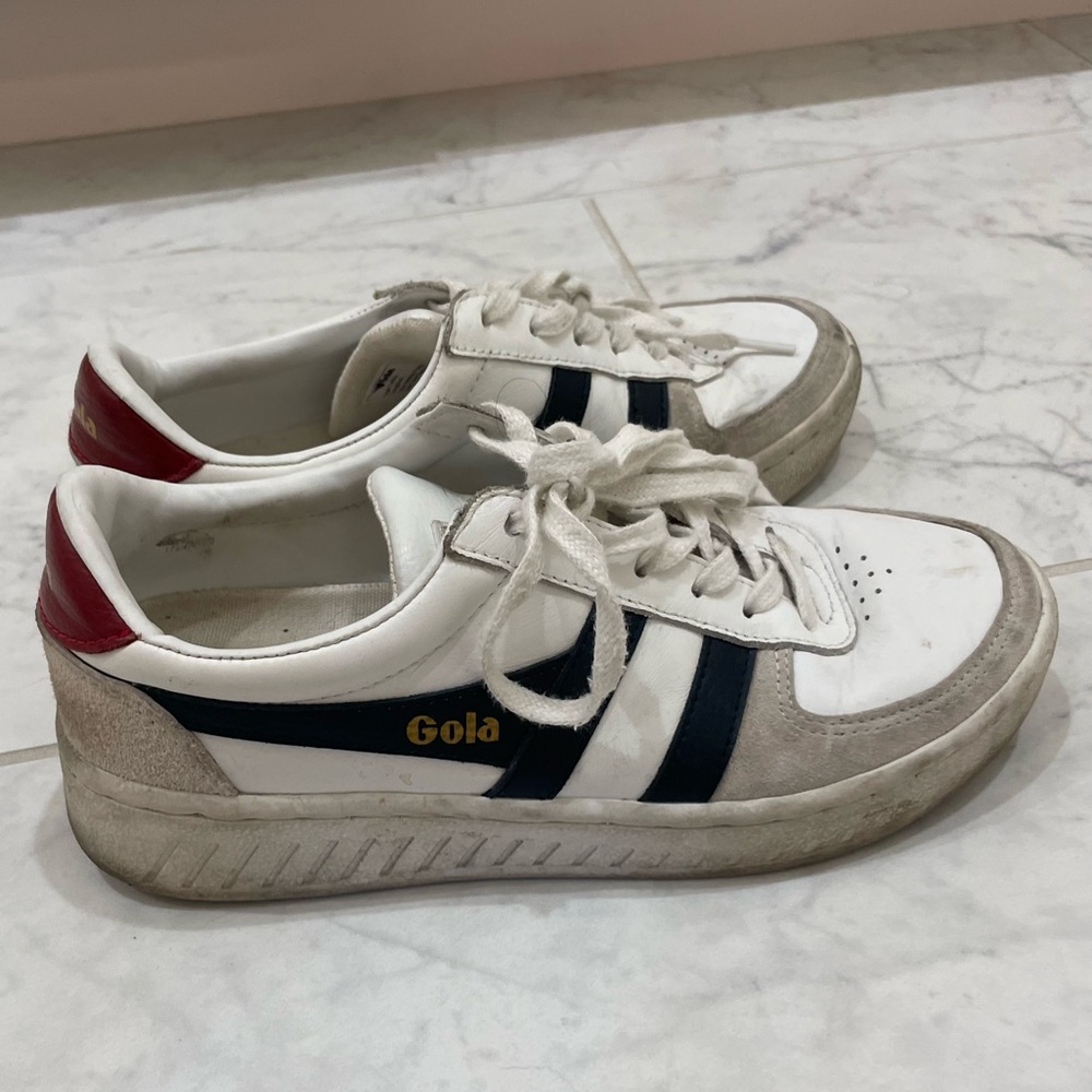Gola navy and red sneakers